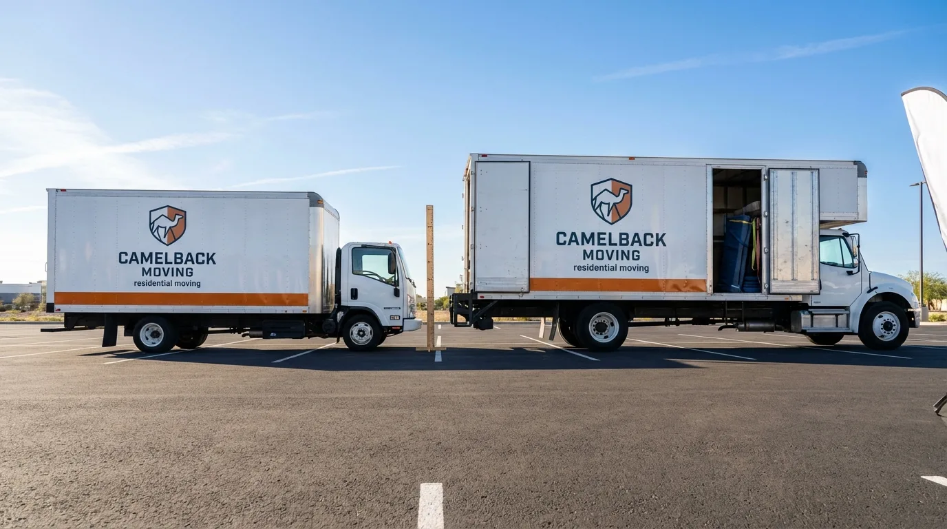 Moving truck size capacity guide in Parsonsfield